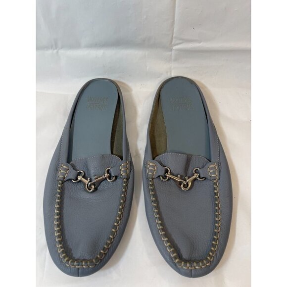 Mootsies Tootsies Womens Martha Mule Sandals Blue Moc Toe Slip Ons 8.5 M - Picture 2 of 14